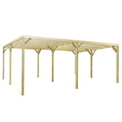 carport double en bois monza - burger